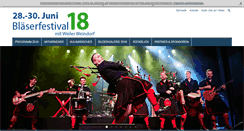 Desktop Screenshot of blaeserfestival.de