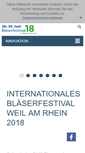Mobile Screenshot of blaeserfestival.de
